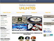 Tablet Screenshot of miluniform.com